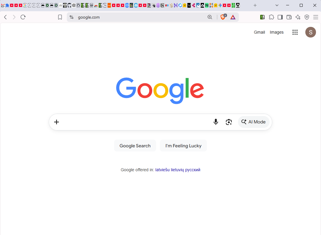 A Chrome tab strip so full that every tab has shrunk to a favicon or a thin sliver with no title visible